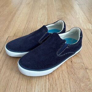 SeaVees Hawthorne Slip On Cordies Corduroy Sneakers Navy Blue Youth Size 3